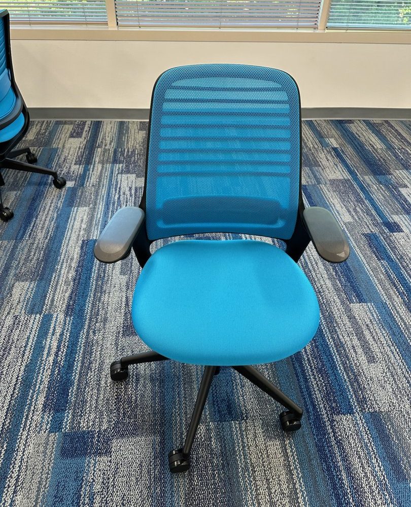 Steelcase One Task Chairs in Blue