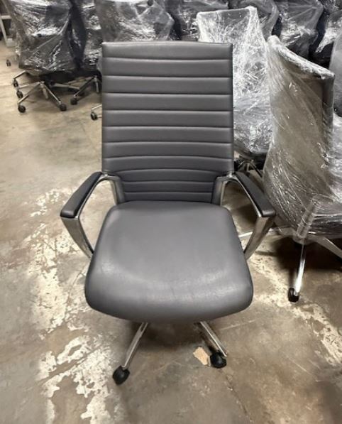 Gray Leather Accord Conference Chairs