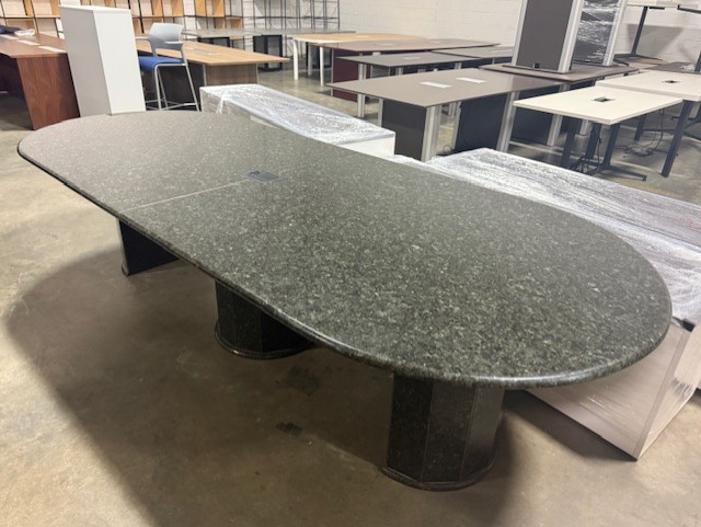 Granite 10' Racetrack Conference Table