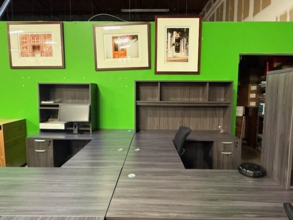 Gray Laminate L-Desks - Image 3