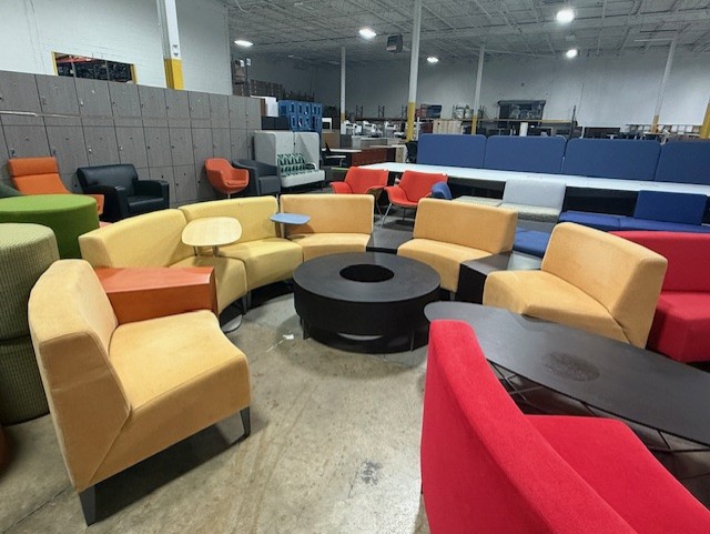 Gold Coalesse Bench Segments