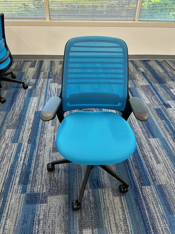 Steelcase One Chairs in Blue