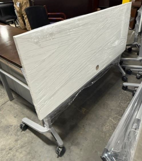 60" W x 30" D White Training Tables