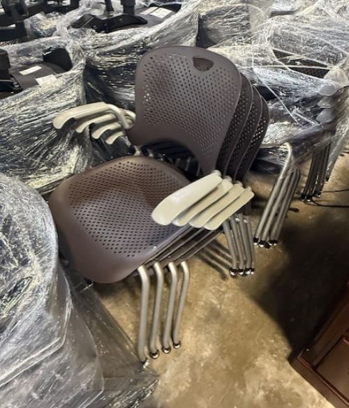 Herman Miller Caper Chairs in Brown