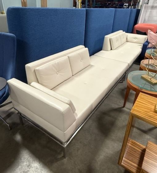 Cream Bench Style Sofas