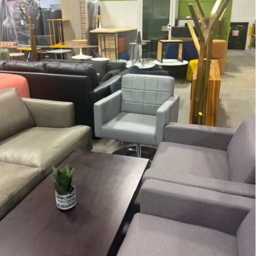 Jeo Club Chairs in Gray