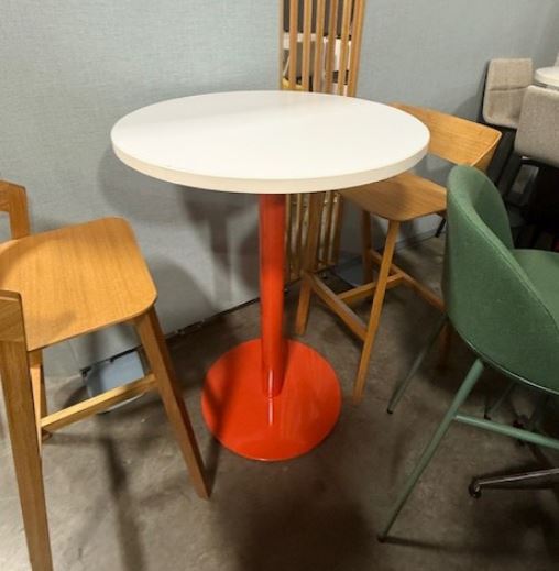 Bar Height Tables with Orange Base