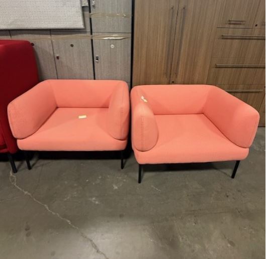 Haworth Cabana Club Chairs in Peach