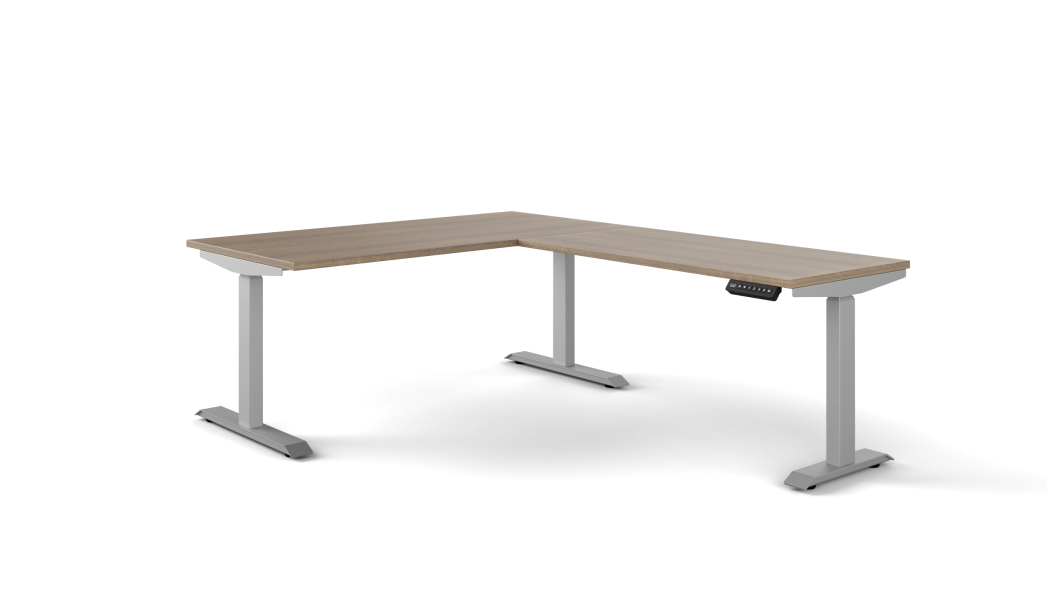 Elevare Height Adjustable L-Desk