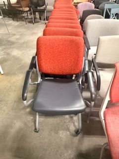 Orange and Gray Nesting Training Chairs