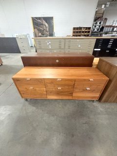 Walnut Filing Credenza